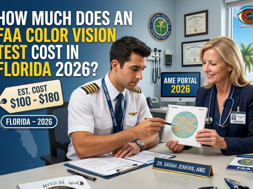 FAA Color Vision Test Cost 2026 Florida