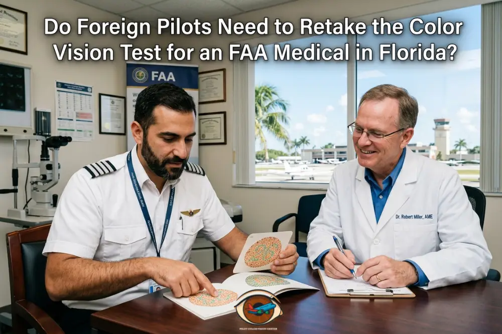 Do Foreign Pilots Need to Retake the Color Vision Test for an FAA Medical in Florida?