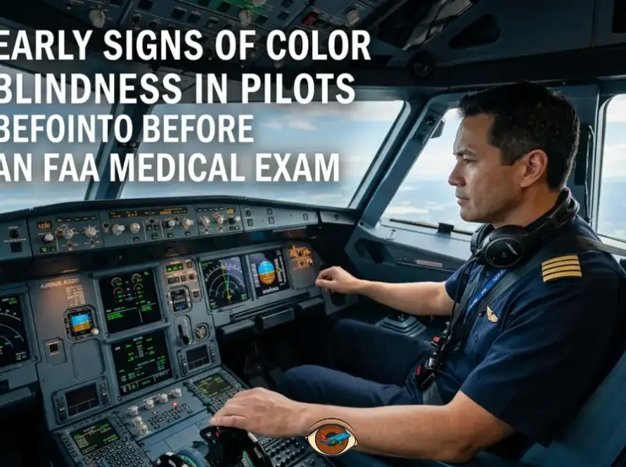 signs of color blindness in pilots